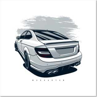 Merc C63 Posters and Art